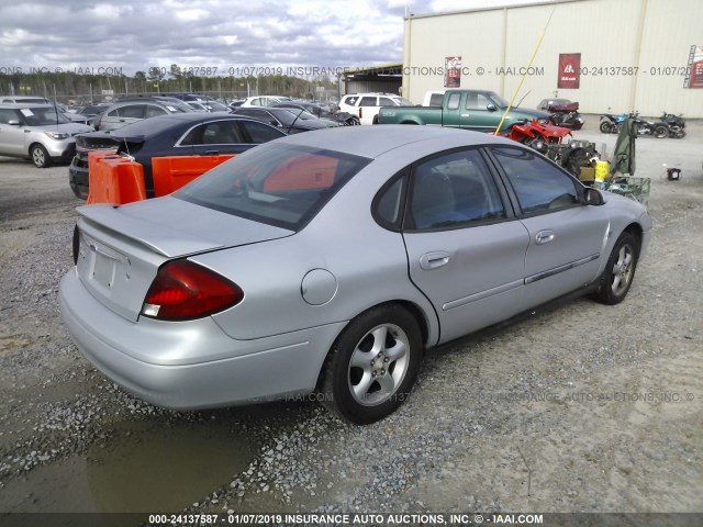 1FAFP55S41A109687 - 2001 FORD TAURUS SES SILVER photo 4