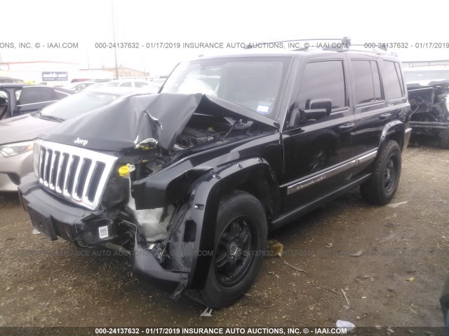 1J4RH5GT1AC142560 - 2010 JEEP COMMANDER LIMITED BLACK photo 2