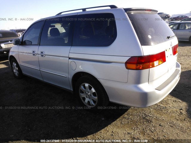 5FNRL18912B015019 - 2002 HONDA ODYSSEY EXL SILVER photo 3