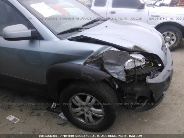 KM8JN12DX6U399704 - 2006 HYUNDAI TUCSON GLS/LIMITED 浅蓝色 照片 6