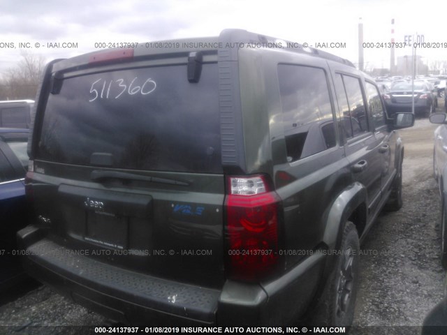 1J8HG48K17C511360 - 2007 JEEP COMMANDER Yaşıl foto 4