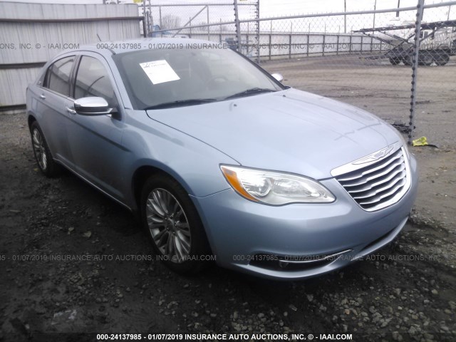 1C3CCBCB8CN284311 - 2012 CHRYSLER 200 LIMITED BLUE photo 1