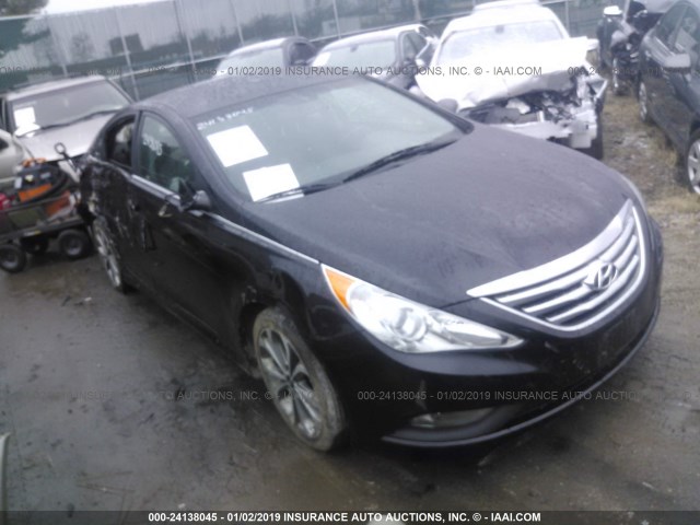 5NPEC4AC6EH817710 - 2014 HYUNDAI SONATA SE/LIMITED BLACK photo 1