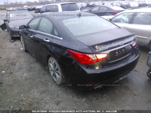 5NPEC4AC6EH817710 - 2014 HYUNDAI SONATA SE/LIMITED BLACK photo 3