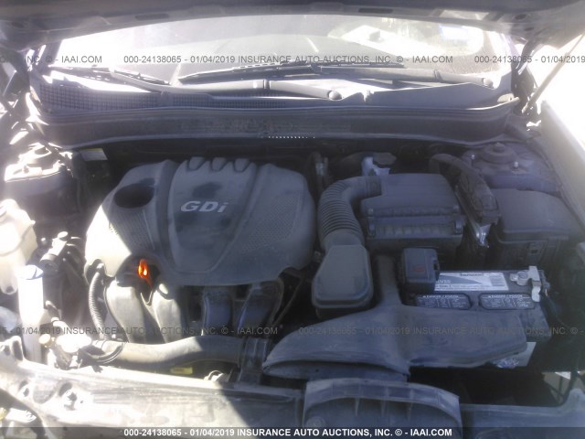 5NPEC4AC4CH332222 - 2012 HYUNDAI SONATA SE/LIMITED BLUE photo 10