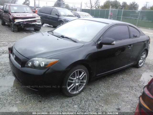 JTKDE177560068209 - 2006 TOYOTA SCION TC BLACK photo 2