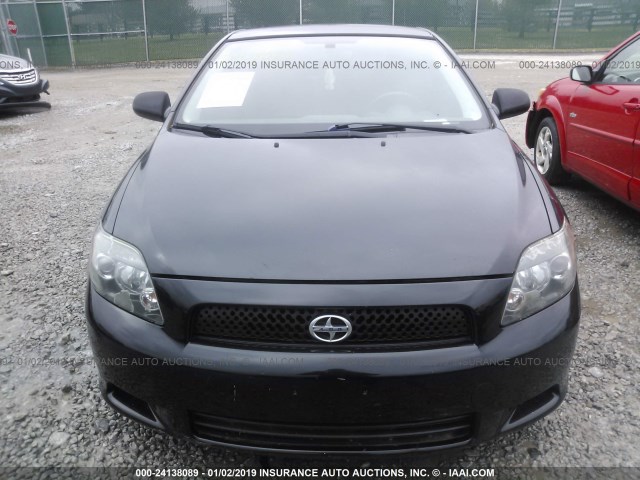 JTKDE177560068209 - 2006 TOYOTA SCION TC BLACK photo 6