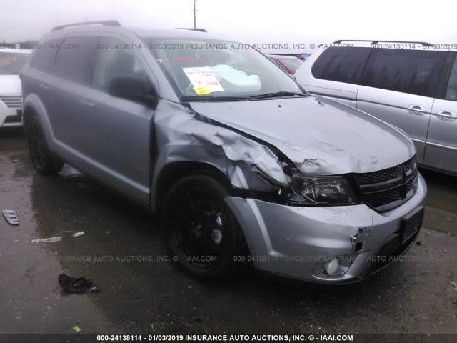 3C4PDCEG5JT310188 - 2018 DODGE JOURNEY GT SILVER photo 1