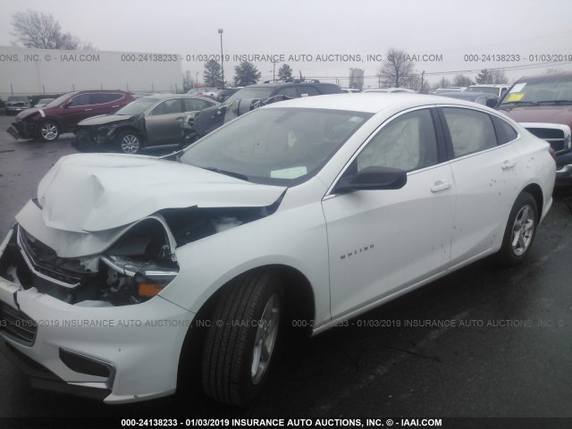 1G1ZB5ST3JF120503 - 2018 CHEVROLET MALIBU LS 白色 照片 2