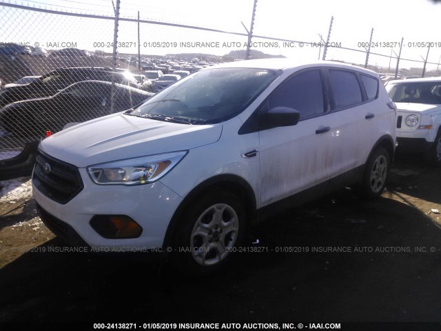 1FMCU0F78HUB44899 - 2017 FORD ESCAPE S WHITE photo 2