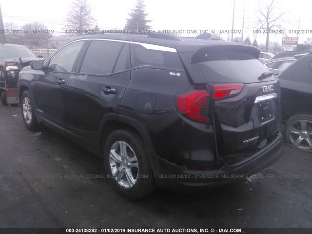 3GKALMEV9KL102592 - 2019 GMC TERRAIN SLE BLACK photo 3