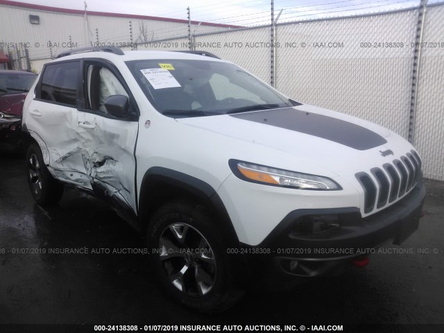 1C4PJMBS3EW284956 - 2014 JEEP CHEROKEE TRAILHAWK 白色 照片 1