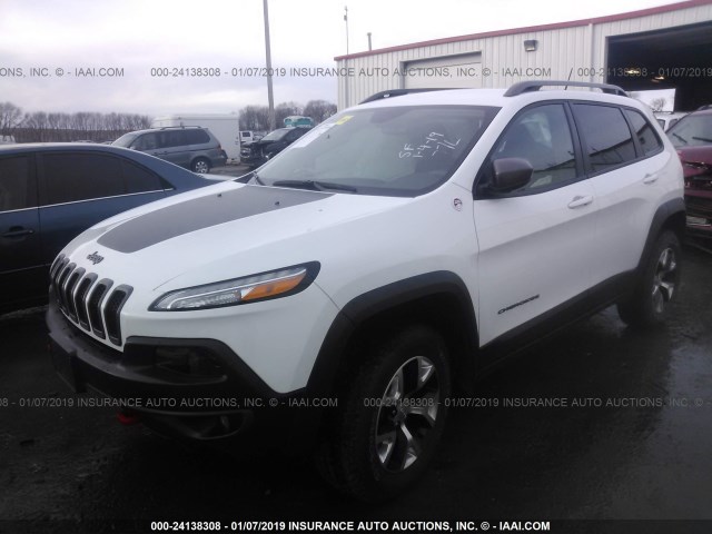 1C4PJMBS3EW284956 - 2014 JEEP CHEROKEE TRAILHAWK 白色 照片 2