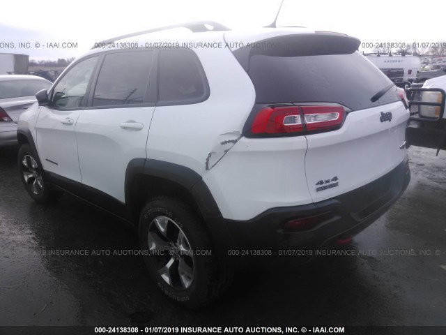 1C4PJMBS3EW284956 - 2014 JEEP CHEROKEE TRAILHAWK 白色 照片 3