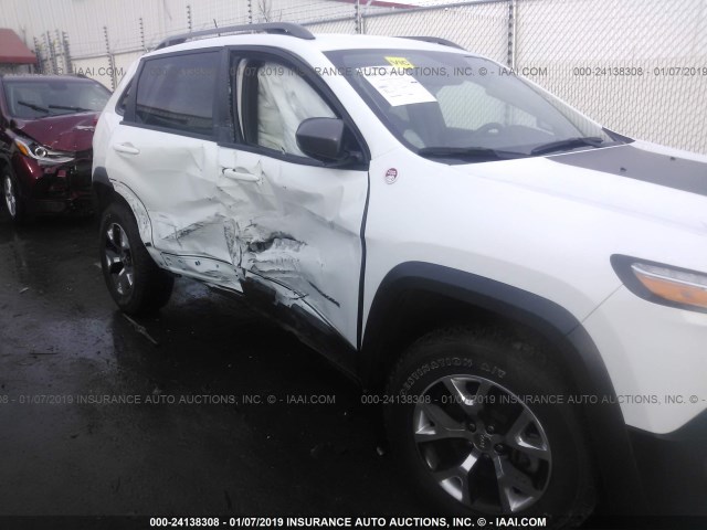 1C4PJMBS3EW284956 - 2014 JEEP CHEROKEE TRAILHAWK 白色 照片 6