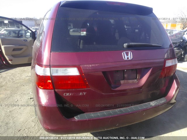 5FNRL38296B061847 - 2006 HONDA ODYSSEY LX BURGUNDY photo 3