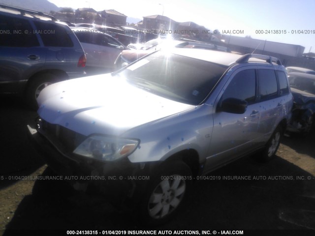 JA4LZ31F85U038075 - 2005 MITSUBISHI OUTLANDER LS GRAY photo 2