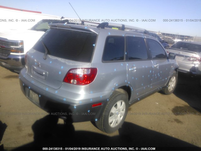 JA4LZ31F85U038075 - 2005 MITSUBISHI OUTLANDER LS GRAY photo 4