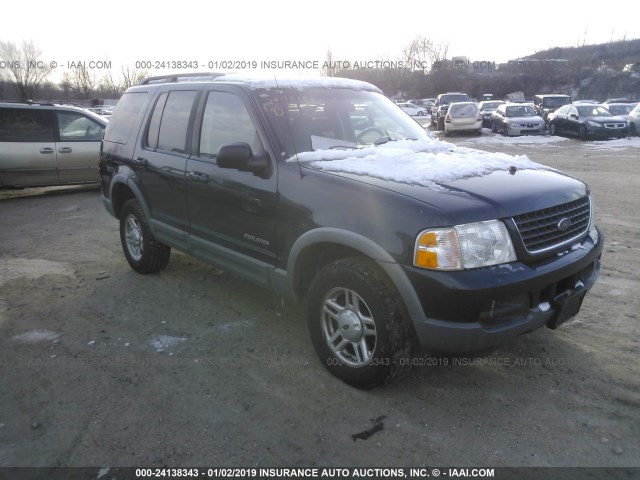 1FMZU73E02UA17576 - 2002 FORD EXPLORER XLT Dark Blue photo 1