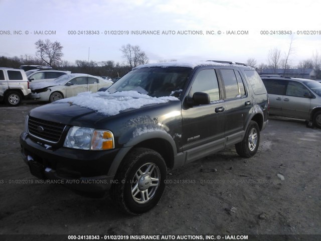 1FMZU73E02UA17576 - 2002 FORD EXPLORER XLT Dark Blue photo 2