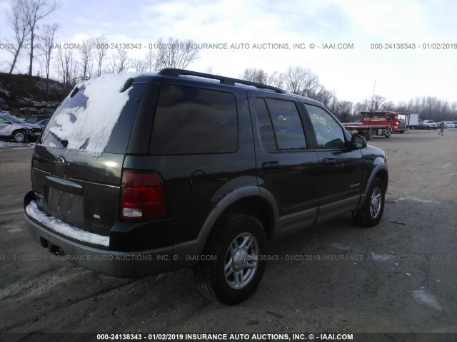 1FMZU73E02UA17576 - 2002 FORD EXPLORER XLT Dark Blue photo 4