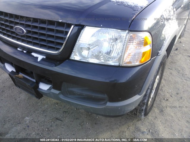 1FMZU73E02UA17576 - 2002 FORD EXPLORER XLT Dark Blue photo 6