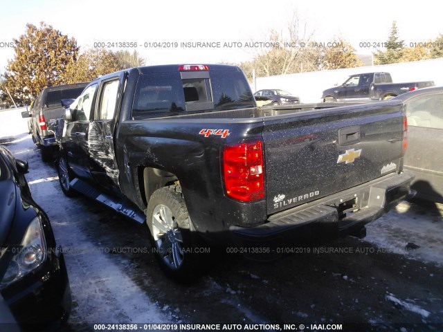 3GCUKTEJ2FG499466 - 2015 CHEVROLET SILVERADO K1500 HIGH COUNTRY BLACK photo 3