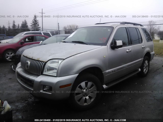 4M2EU47E78UJ09024 - 2008 MERCURY MOUNTAINEER LUXURY SILVER photo 2