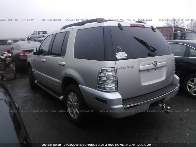 4M2EU47E78UJ09024 - 2008 MERCURY MOUNTAINEER LUXURY SILVER photo 3