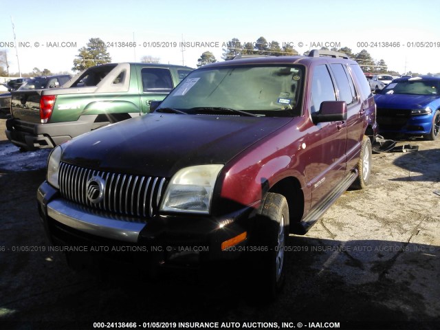 4M2EU37E07UJ14610 - 2007 MERCURY MOUNTAINEER LUXURY MAROON photo 2