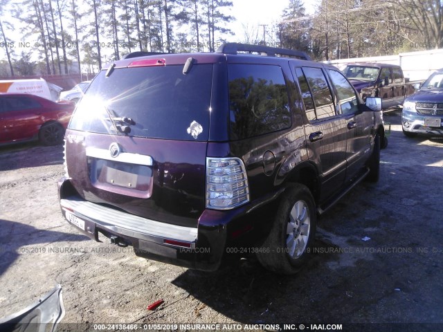 4M2EU37E07UJ14610 - 2007 MERCURY MOUNTAINEER LUXURY MAROON photo 4