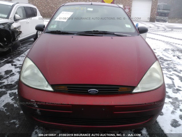 1FAFP34363W223551 - 2003 FORD FOCUS SE COMFORT/SE SPORT RED photo 6