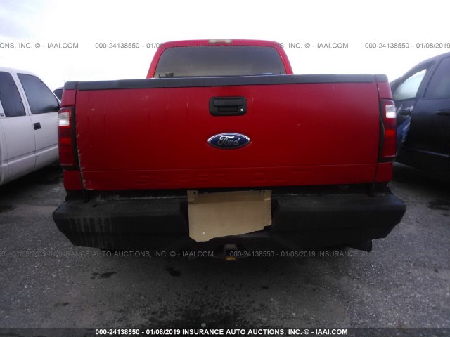 1FTWW31R68EC20765 - 2008 FORD F350 SRW SUPER DUTY RED photo 8