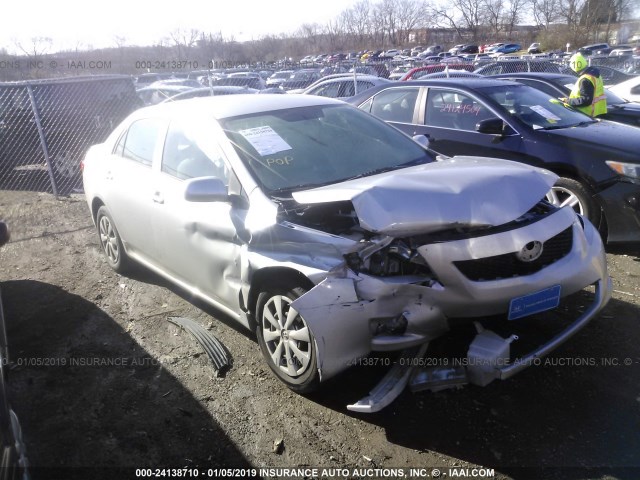 JTDBL40E699052745 - 2009 TOYOTA COROLLA LE/XLE SILVER photo 1