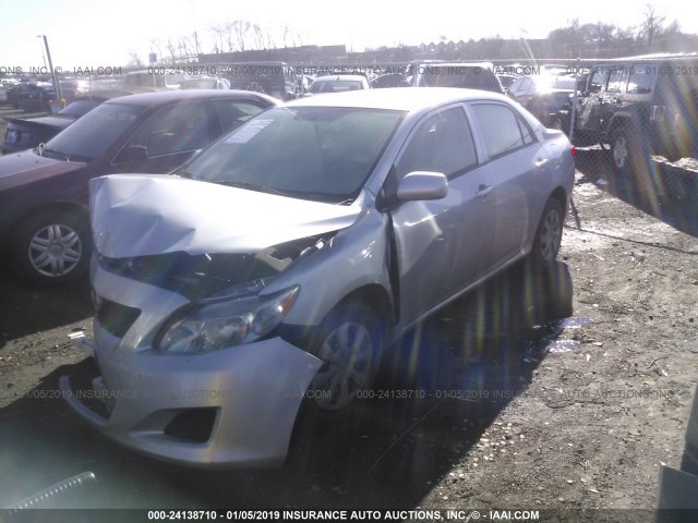 JTDBL40E699052745 - 2009 TOYOTA COROLLA LE/XLE SILVER photo 2