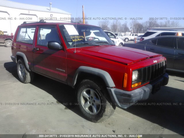 1J4FF27S9XL597017 - 1999 JEEP CHEROKEE SE RED photo 1