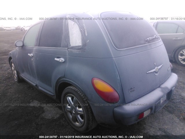 3C8FY68B63T510371 - 2003 CHRYSLER PT CRUISER LIMITED BLUE photo 3