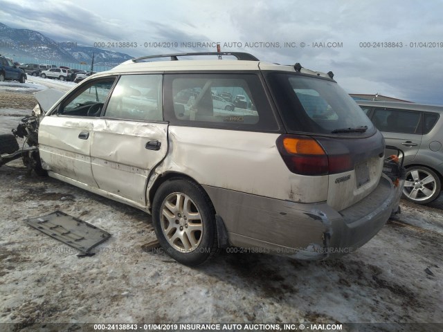 4S3BH675347634566 - 2004 SUBARU LEGACY OUTBACK AWP WHITE photo 3