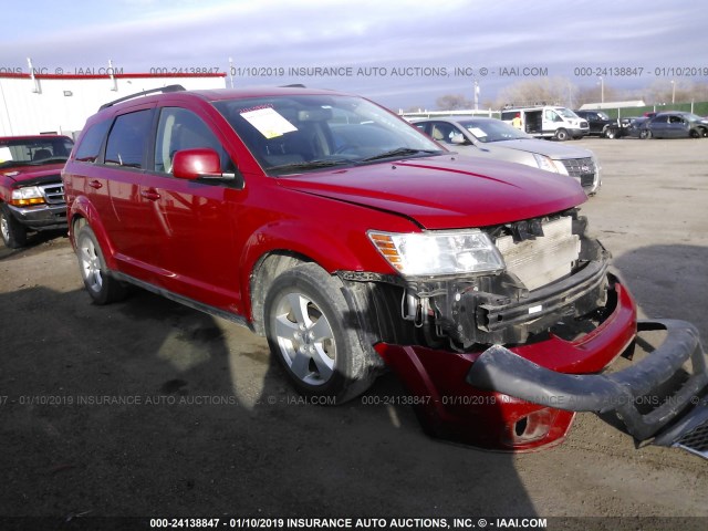 3C4PDCBG0CT257150 - 2012 DODGE JOURNEY SXT RED photo 1