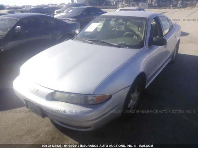 1G3NL52E02C240637 - 2002 OLDSMOBILE ALERO GL SILVER photo 2