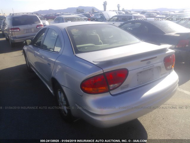 1G3NL52E02C240637 - 2002 OLDSMOBILE ALERO GL SILVER photo 3