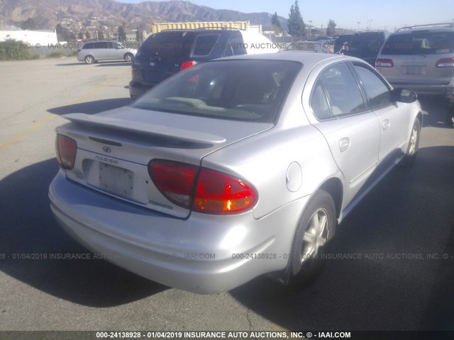 1G3NL52E02C240637 - 2002 OLDSMOBILE ALERO GL SILVER photo 4