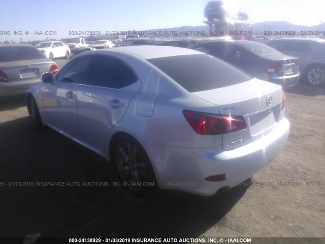 JTHBK262562014415 - 2006 LEXUS IS 250 Սպիտակ լուսանկար 3
