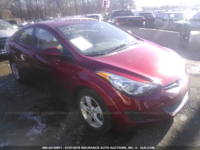 5NPDH4AE5DH450926 - 2013 HYUNDAI ELANTRA GLS/LIMITED RED photo 1