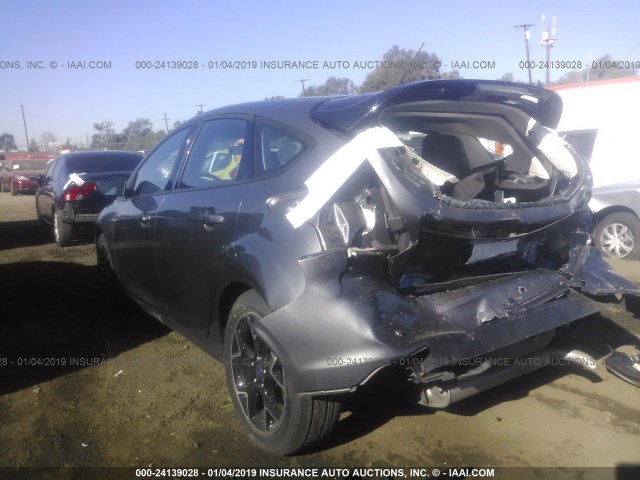 1FADP3K26DL263939 - 2013 FORD FOCUS SE GRAY photo 3