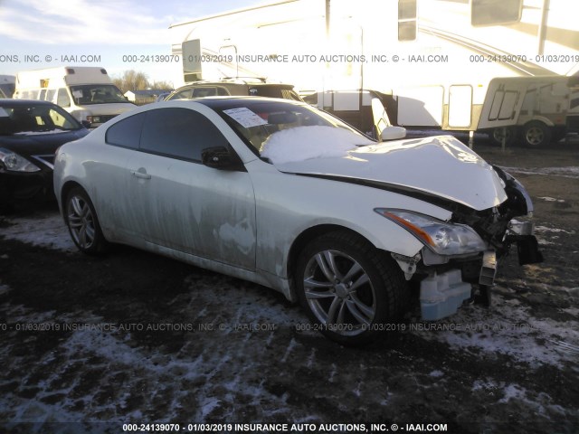 JN1CV6EL9AM152084 - 2010 INFINITI G37 WHITE photo 1