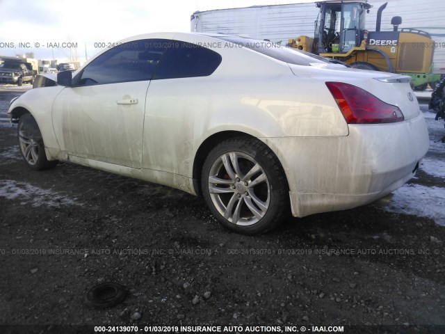 JN1CV6EL9AM152084 - 2010 INFINITI G37 WHITE photo 3