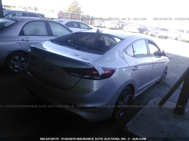 5NPD84LF4HH090530 - 2017 HYUNDAI ELANTRA SE/VALUE/LIMITED SILVER photo 4