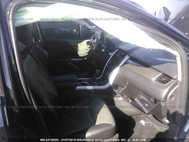 2FMDK3AK8DBE37449 - 2013 FORD EDGE SPORT BLACK photo 5