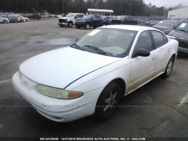 1G3NL52F24C239629 - 2004 OLDSMOBILE ALERO GL WHITE photo 2